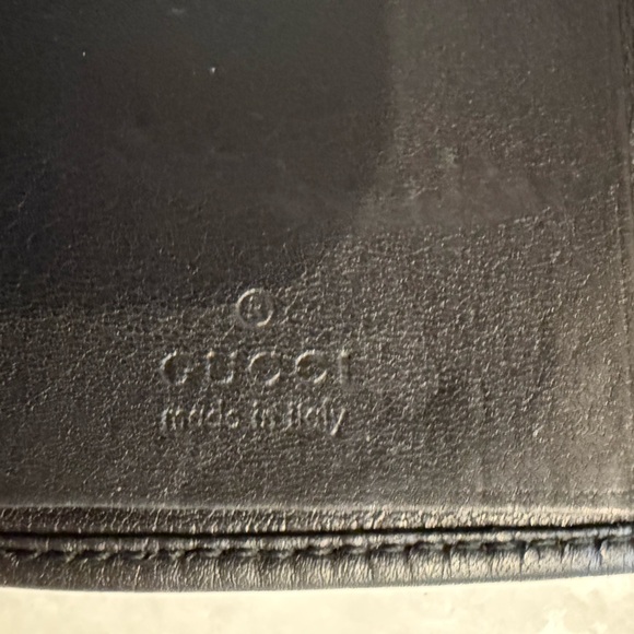 GUCCI Black Leather Key Case & Card Holder w/ silver hardware - Picture 7 of 13